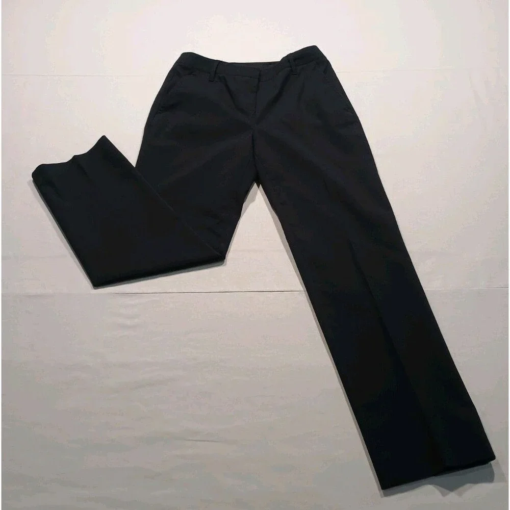 Tory Burch Black Stretch Cotton Blend Dress Pants Trousers  - Size 0